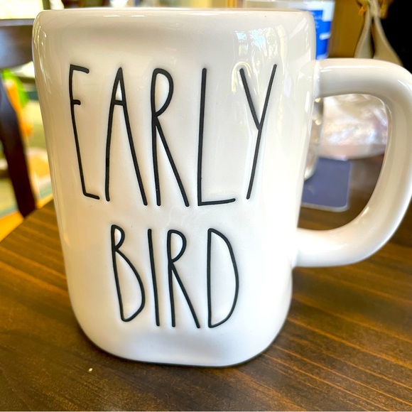 Rae Dunn "EARLY BIRD" Artisan Collection by Magenta Coffee Mug - Picture 1 of 4